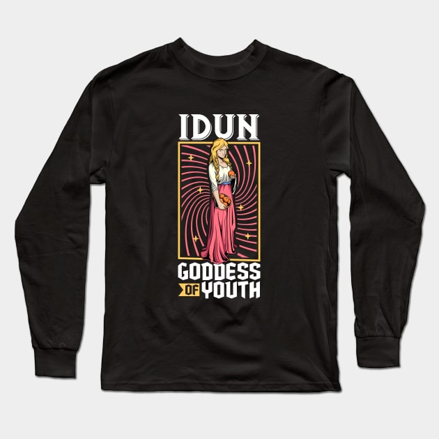 Viking goddess Idun Long Sleeve T-Shirt by Modern Medieval Design